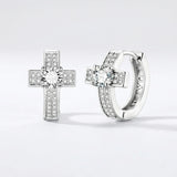 Cold Crystal Cross Huggies — Street Faith