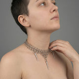 Cold Spliced O-Ring Rivet Necklace