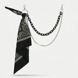 Cold Paisley Drip Chain Belt