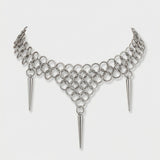 Cold Spliced O-Ring Rivet Necklace