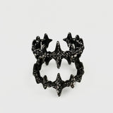 Cold Irregular Cross Star Ring — Y2K Crystal Edge
