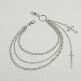 Cold Crosslayer Punk Pants Chain