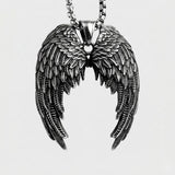 Cold Fallen Wing Steel Pendant
