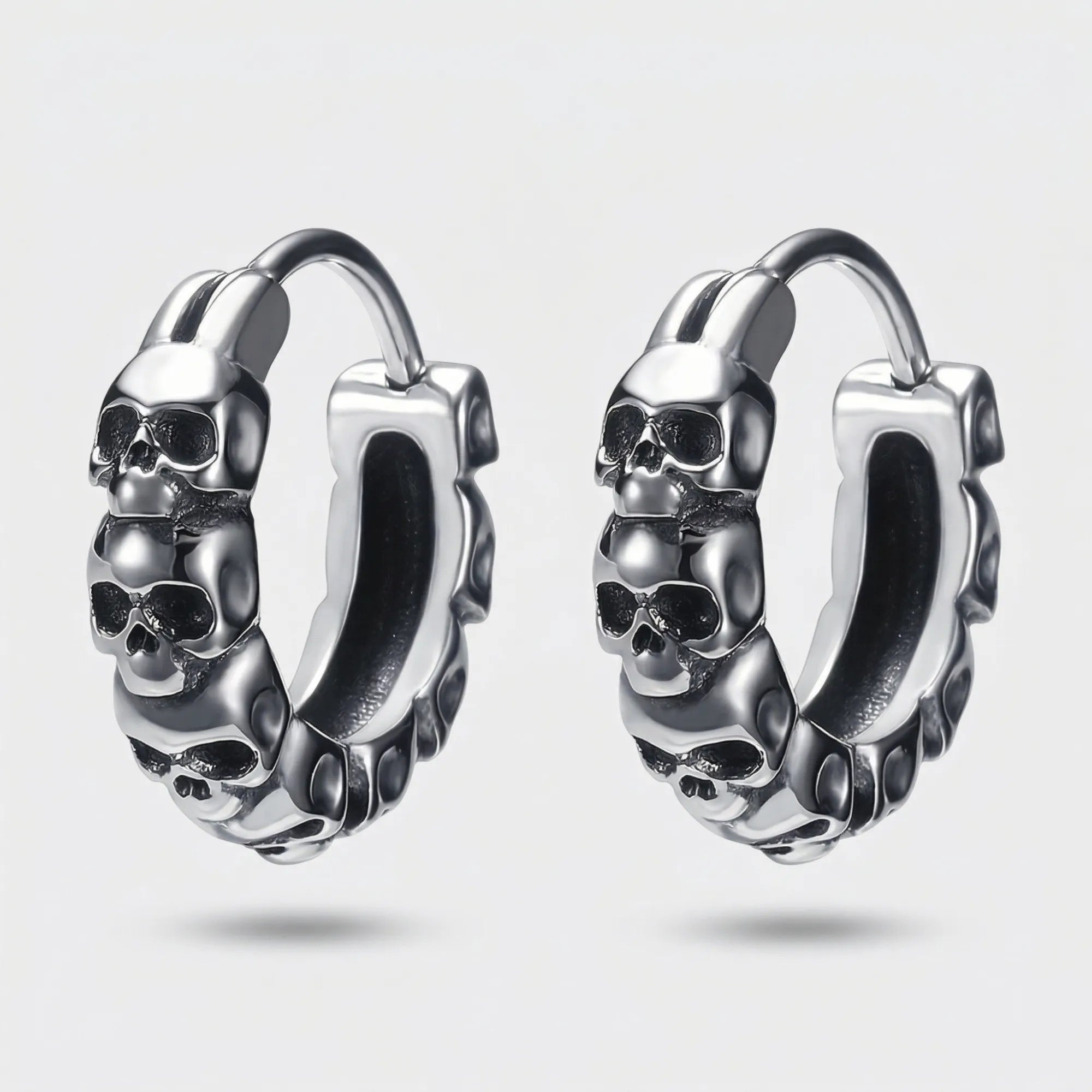 Cold Iron Skull Hoops