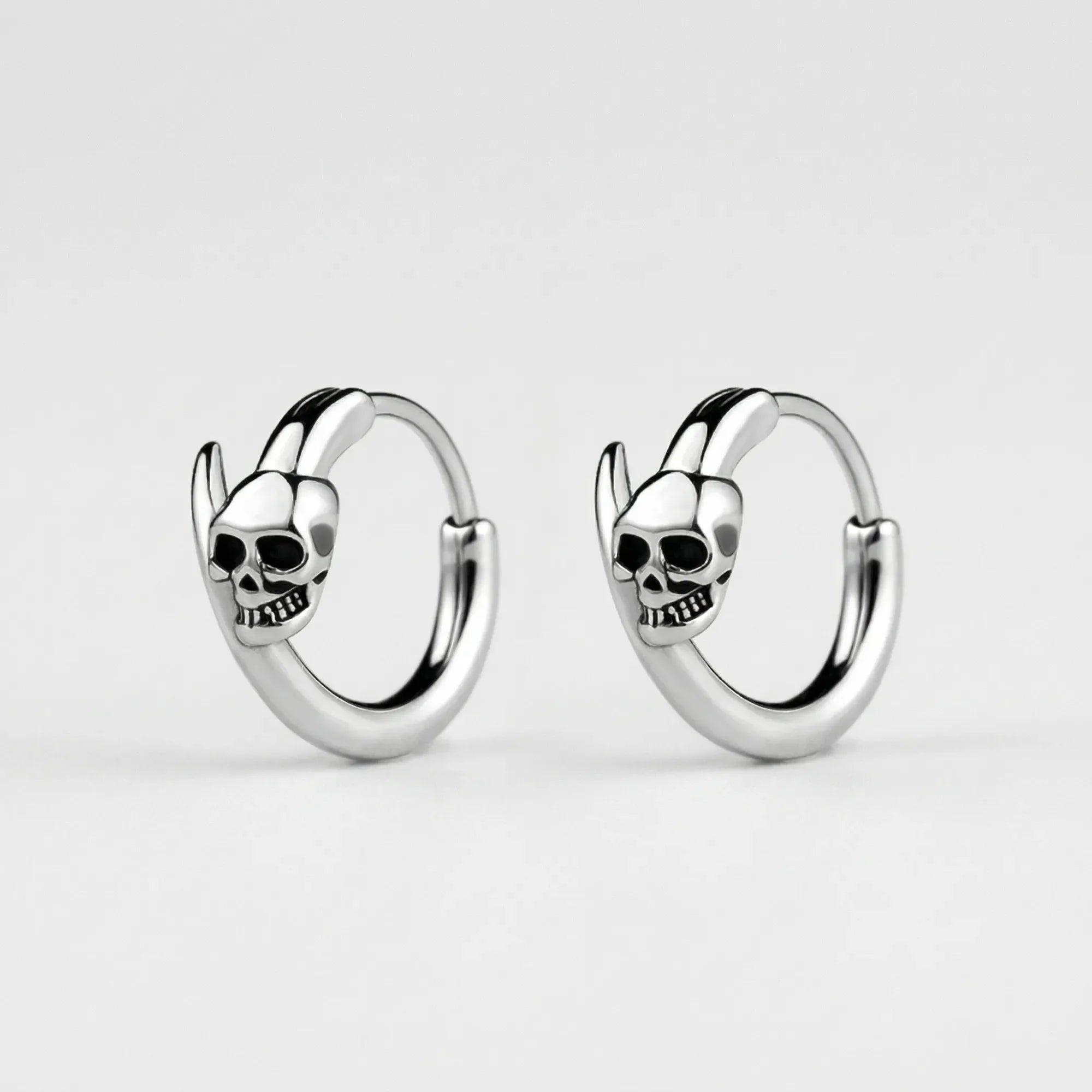 Cold Iron Skull Hoops
