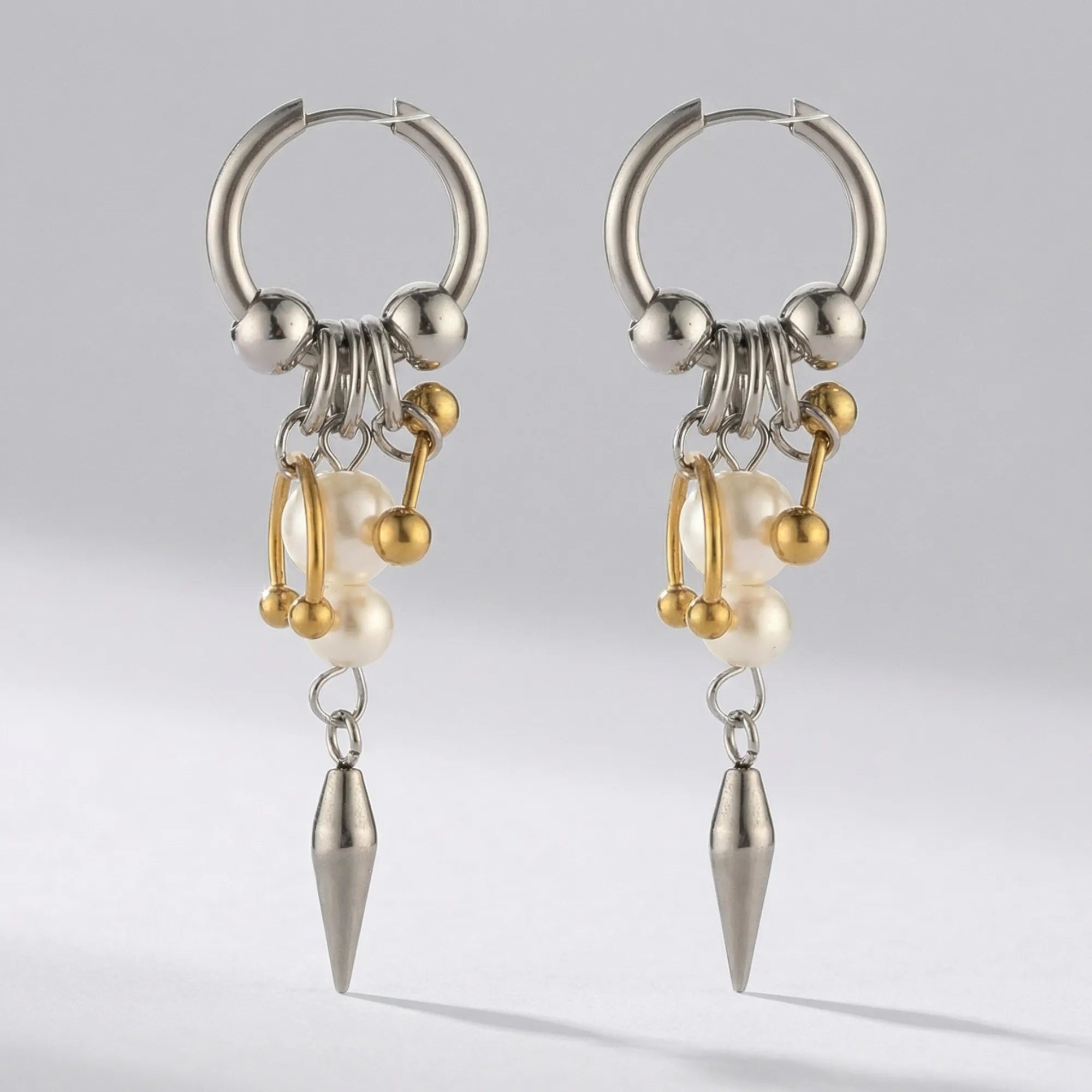 Cold Spike & Pearl Hoops