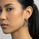 Cold Spiky Heart Earrings