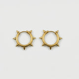 Cold Punk Spike Hoop Earrings