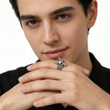 Cold Horned Skull Relic Ring