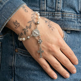 Cold Vintage Cross Prayer Bracelet