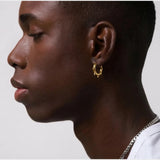 Cold Punk Spike Hoop Earrings