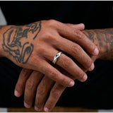 Cold Mobius Wave Ring — Fluid Identity