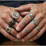 Cold 24 Stack Index Ring Set