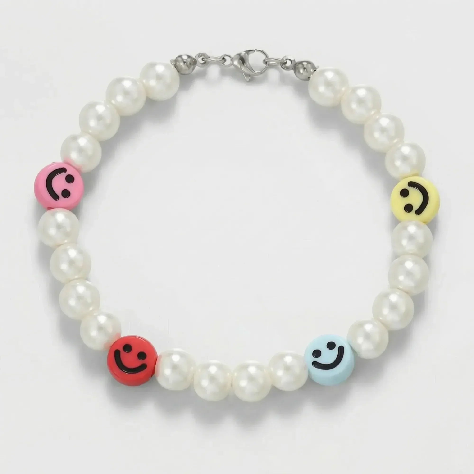 Cold Smiley Pearl Bead Bracelet
