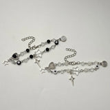 Cold Y2K Heart & Star Beaded Bracelet