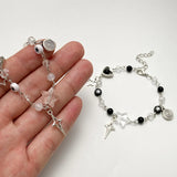 Cold Y2K Heart & Star Beaded Bracelet