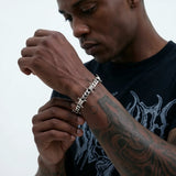 Cold Barbed Wire Cuban Chain Bracelet