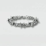 Cold Barbed Wire Cuban Chain Bracelet